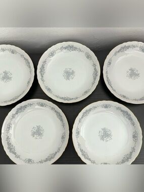 Rose China Florissant Coupe 5 Soup Bowls